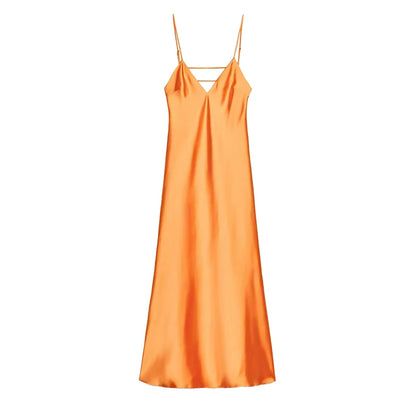 Vibrant Elegance Backless Sling Dress™