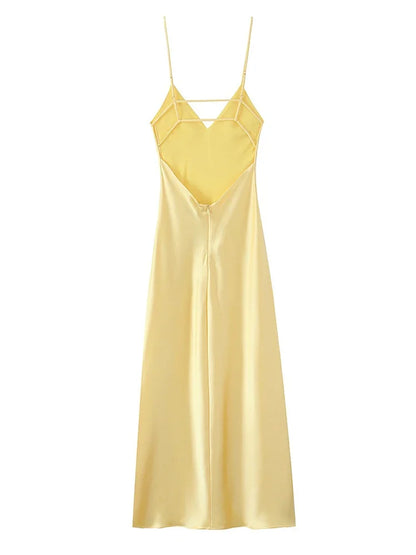 Vibrant Elegance Backless Sling Dress™